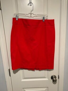 Banana Republic Bright Red Pencil Skirt